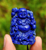 Lapis Lazuli Gemstone Buddha Amulet Pendant