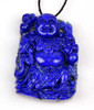 Natural Lapis Lazuli Gemstone Buddha Amulet Pendant / Carving Talisman -GZ00120