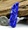 Natural Lapis Lazuli Bamboo Pendant / Necklace Gemstone Carving -GZ00119