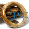 62mm Natural Petrified Wood Chalcedony Bangle Bracelet