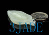 Hand Carved Natural White Nephrite Jade Cicada Leaf Pendant Necklace Carving w/ certificate  -G020621