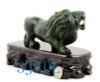 Hand Carved Green Nephrite Jade Lion