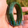 61mm Natural Green Nephrite Jade Bangle Bracelet -C004316