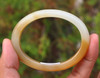 46mm * 61mm Natural Hetian Nephrite Jade Oval Bangle Bracelet w/ Certificate -C004306