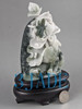 Jade Lotus Flowers Statue