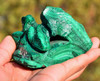Natural Malachite Stone Lizard Statue Gemstone Carving Sculpture Crystal Art -J042001