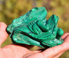 Natural Malachite Stone Lizard Statue Gemstone Carving Sculpture Crystal Art -J042001