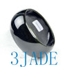 64mm * 31mm Black Nephrite Jade Wide Bangle Chunky Bracelet w/ Certificate -C001004