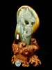 Natural  Hetian Seed Jade Eagle Statue Sculpture Carving w/certificate -J026254