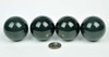 Pair of 47mm Natural Nephrite Jade Balls / Spheres Crystal Healing -Q018045