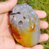 Hand Carved Natural Carnelian / Chalcedony / Agate / Pixiu Paperweight -J028113