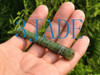 Hand Carved Natural Green  Nephrite Jade Bamboo Cigarette Holder -Z025015