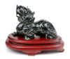 Single Dushan Jade Pixiu statue right leg forward