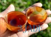 2pcs 2" Carnelian / Red Agate Cups / Bowls Stone Shot Glasses