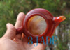 5" Hand Carved Red Agate / Carnelian Teapot / Tea Pot Carving -N013203