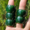 green nephrite jade thumb ring