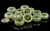 19.7mm*11mm Natural Hetian Nephrite Jade Ring us Size 10 -F012030