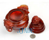 Carnelian / Red Agate Chinese Lion Foo Dog Censer / Incense Carving Sculpture / Statue -M003010