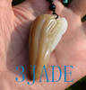 Natural Hetian Nephrite Jade Cicada Pendant Necklace Carving w/ certificate  -G020636