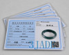 53mm Natural Black Green Nephrite Jade Wide Bangle Bracelet w/ Certificate -C001032