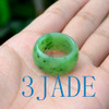 green nephrite jade ring