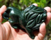 One Pair of Natural Nephrite Jade Lion Statues / Gemstone Carving Sculpture -J023907