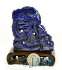 Natural Lapis Lazuli Phoenix Statue Gemstone Carving Sculpture Chinese Art Decor -J040111