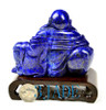 Natural Lapis Lazuli Buddha Statue Gemstone Carving Sculpture Chinese Art Decor -J040122