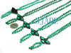 Natural Malachite Gemstone/Black Onyx Inlaid Swallow Necklace
