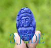 Natural Lapis Lazuli Kwan Yin / Guanyin Pendant /Necklace / Carving