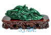 Natural Malachite Gemstone Turtle Statue Stone Carving Sculpture -J042005