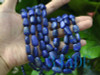 Selected Natural Lapis Lazuli Gemstone Nugget Beads Necklace