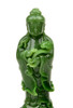 AAA Grade Green Nephrite Jade Kwan-Yin / Guanyin Statue Sculpture Carving
