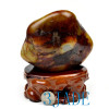 Natural Hetian Nephrite Jade Peony Flower & Butterfly Statue / Carving/Sculpture w/certificate -