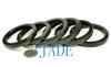 54mm - 64.5mm Dark Green Nephrite Jade D Shape Bangle Bracelet