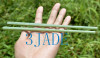 2 Pairs Natural Serpentine Chopsticks Chinese Xiu Jade Stone Chopsticks