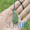 Natural Green Nephrite Jade Cabbage Pendant Necklace w/ certificate