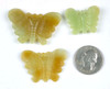 hand carved Hetian jade butterfly