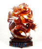red agate Chinese Dragon Qilin statue 