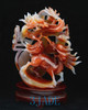 Carnelian / Red Agate Chinese Dragon & Qilin/Kirin Statue Sculpture Carving
