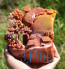 Natural Chinese ShouShan Stone Landscape Carving / Sculpture