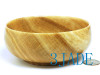 large wood grain stone bowl