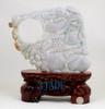 A Grade Multi-color Jadeite Jade Dragon Statue Chinese Traditional Carving w/ certificate