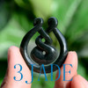 Nephrite Jade Eternity Twist Pendant Necklace