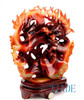 Red Agate Chinese Dragon Statue