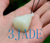 Natural Nephrite Jade Lotus Seed Pod Pendant Necklace Hand Carved Jewelry