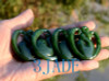 Green Nephrite Jade Twist Heart Pendant NZ Maori Style Greenstone Necklace