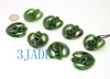 Green Nephrite Jade Twist Heart Pendant NZ Maori Style Greenstone Necklace