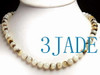 16"  Natural Sea Shell Round Beads Necklace