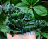 Natural Green Nephrite Jade Cabbage Sculpture Chinese Carving Statue